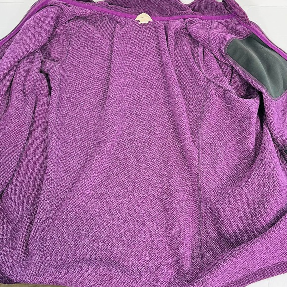 Duluth Men XXL Checkpoint Violet Full Zip Mock Jacket Softshell Fleece Pockets - Picture 5 of 13